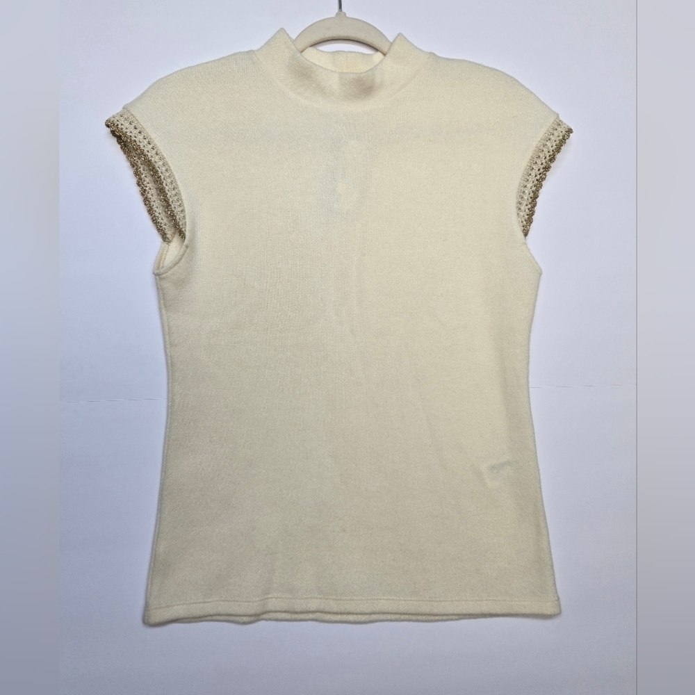Zara, Elegant Cream Women's Top. Sz M - Picture 10 of 10